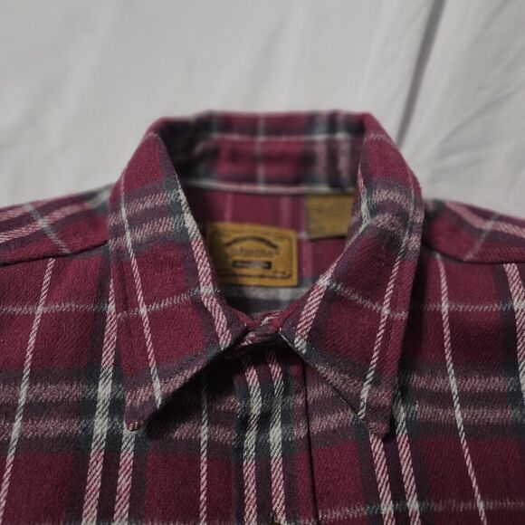 St. Johns Bay Heavy Weight Mens Button Up Shirt Multi-Color Size Large Pockets - Picture 10 of 12